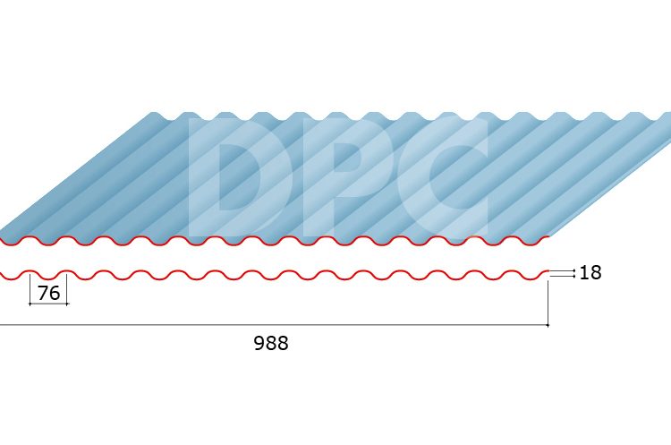 DPC Wandprofielplaat 18-76-W