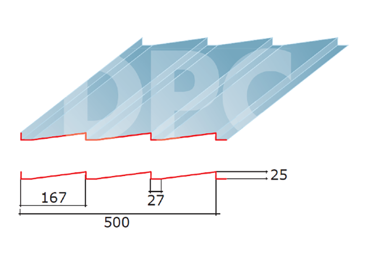 DPC Wandprofielplaat 18-76-W